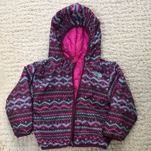 The North Face- toddler 3T pink multi-color